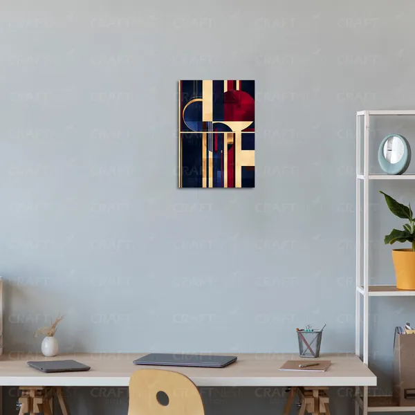 Craftnest_Reflections_Modern_Art_Wall_Hanging_Frame_-_30X20_Cm_Painting_For_Living_Room_Large_Size_With_Frames_For_Home,_Office_|_Engineered_Wood_Base_Canvas_Print_Wall_Decor_A4_Size_|_Bedroom,_Gift