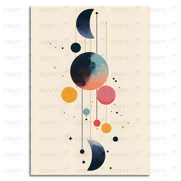 Craftnest_Reflections_Modern_Art_Wall_Hanging_Frame_-_30X20_Cm_Painting_For_Living_Room_Large_Size_With_Frames_For_Home,_Office_|_Engineered_Wood_Base_Canvas_Print_Wall_Decor_A4_Size_|_Bedroom,_Gift