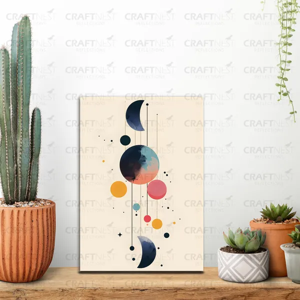 Craftnest_Reflections_Modern_Art_Wall_Hanging_Frame_-_30X20_Cm_Painting_For_Living_Room_Large_Size_With_Frames_For_Home,_Office_|_Engineered_Wood_Base_Canvas_Print_Wall_Decor_A4_Size_|_Bedroom,_Gift