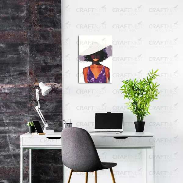 Craftnest_Reflections_Modern_Art_Wall_Hanging_Frame_-_30X20_Cm_Painting_For_Living_Room_Large_Size_With_Frames_For_Home,_Office_|_Engineered_Wood_Base_Canvas_Print_Wall_Decor_A4_Size_|_Bedroom,_Gift
