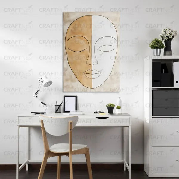 Craftnest_Reflection_Modern_Art_Wall_Hanging_Frame_Painting_For_Living_Room_Large_Size_With_Frames_For_Home_Office_Engineered_Wood_Base_Canvas_Print_Wall_Decor_Bedroom_Gift