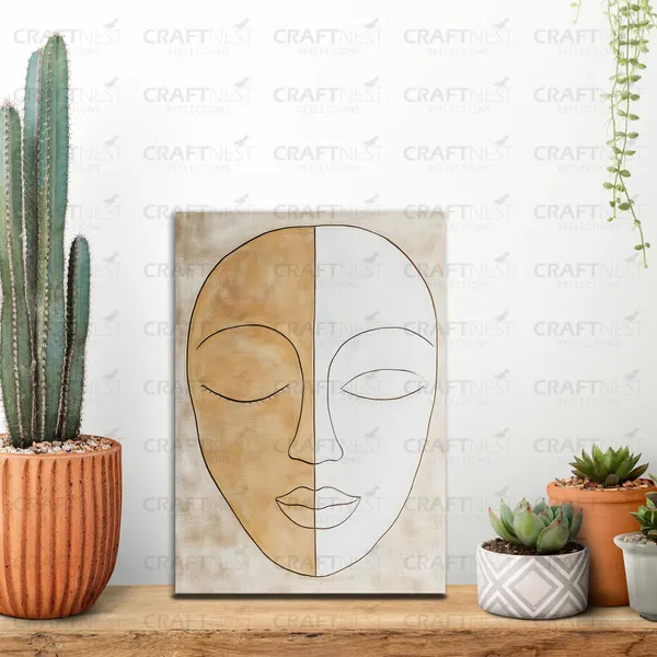 Craftnest_Reflections_Modern_Art_Wall_Hanging_Frame_-_30X20_Cm_Painting_For_Living_Room_Large_Size_With_Frames_For_Home,_Office_|_Engineered_Wood_Base_Canvas_Print_Wall_Decor_A4_Size_|_Bedroom,_Gift