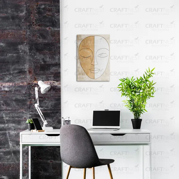 Craftnest_Reflections_Modern_Art_Wall_Hanging_Frame_-_30X20_Cm_Painting_For_Living_Room_Large_Size_With_Frames_For_Home,_Office_|_Engineered_Wood_Base_Canvas_Print_Wall_Decor_A4_Size_|_Bedroom,_Gift