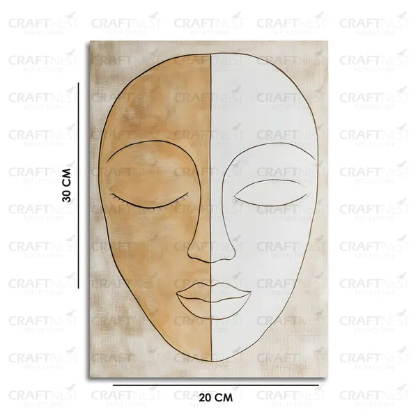 Craftnest_Reflections_Modern_Art_Wall_Hanging_Frame_-_30X20_Cm_Painting_For_Living_Room_Large_Size_With_Frames_For_Home,_Office_|_Engineered_Wood_Base_Canvas_Print_Wall_Decor_A4_Size_|_Bedroom,_Gift