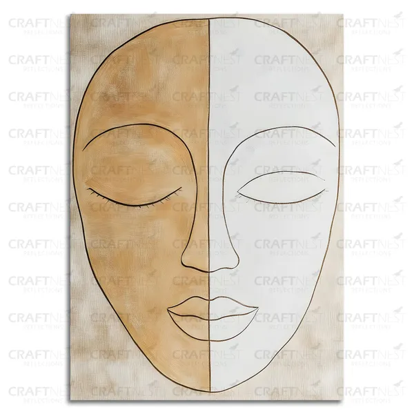 Craftnest_Reflection_Modern_Art_Wall_Hanging_Frame_Painting_For_Living_Room_Large_Size_With_Frames_For_Home_Office_Engineered_Wood_Base_Canvas_Print_Wall_Decor_Bedroom_Gift