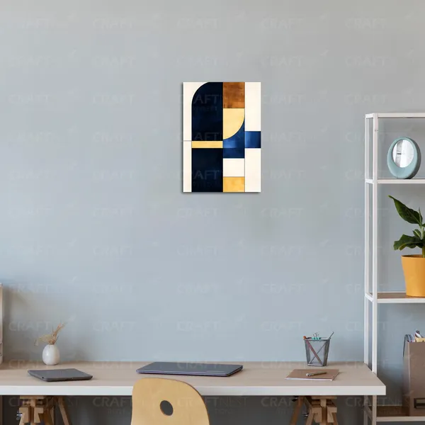 Craftnest_Reflections_Modern_Art_Wall_Hanging_Frame_-_30X20_Cm_Painting_For_Living_Room_Large_Size_With_Frames_For_Home,_Office_|_Engineered_Wood_Base_Canvas_Print_Wall_Decor_A4_Size_|_Bedroom,_Gift