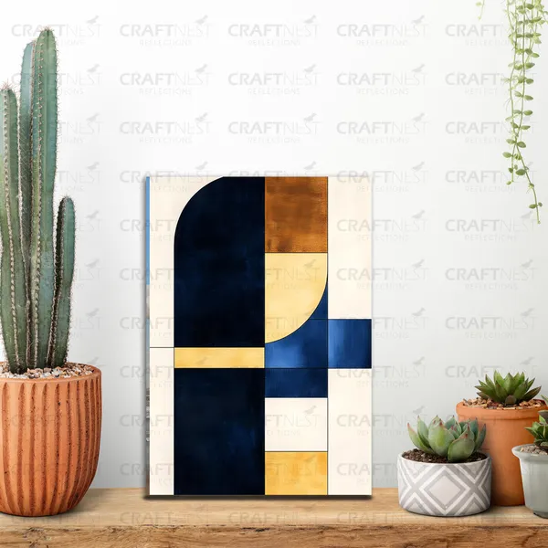Craftnest_Reflections_Modern_Art_Wall_Hanging_Frame_-_30X20_Cm_Painting_For_Living_Room_Large_Size_With_Frames_For_Home,_Office_|_Engineered_Wood_Base_Canvas_Print_Wall_Decor_A4_Size_|_Bedroom,_Gift
