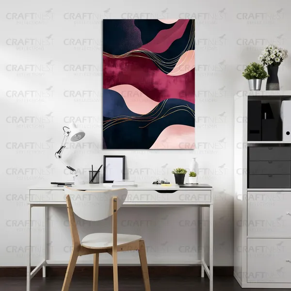 Craftnest_Reflection_Modern_Art_Wall_Hanging_Frame_Painting_For_Living_Room_Large_Size_With_Frames_For_Home_Office_Engineered_Wood_Base_Canvas_Print_Wall_Decor_Bedroom_Gift