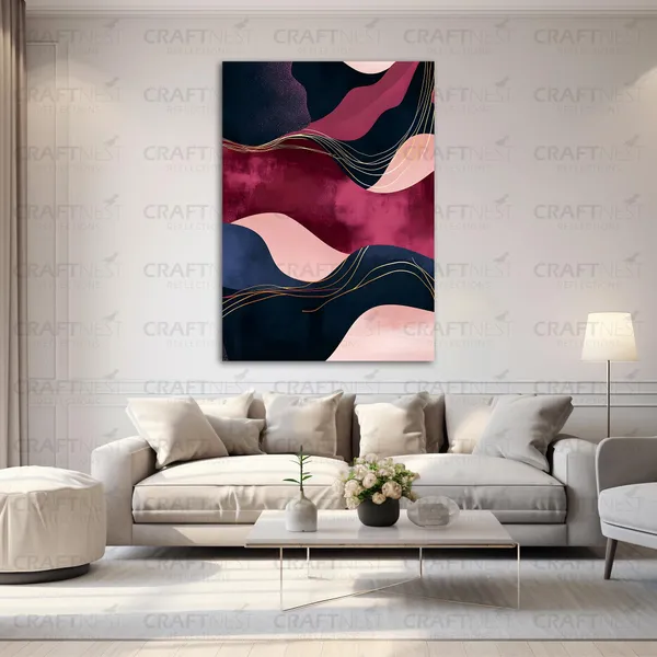 Craftnest_Reflection_Modern_Art_Wall_Hanging_Frame_Painting_For_Living_Room_Large_Size_With_Frames_For_Home_Office_Engineered_Wood_Base_Canvas_Print_Wall_Decor_Bedroom_Gift