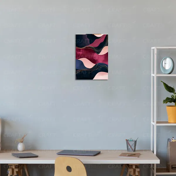 Craftnest_Reflections_Modern_Art_Wall_Hanging_Frame_-_30X20_Cm_Painting_For_Living_Room_Large_Size_With_Frames_For_Home,_Office_|_Engineered_Wood_Base_Canvas_Print_Wall_Decor_A4_Size_|_Bedroom,_Gift