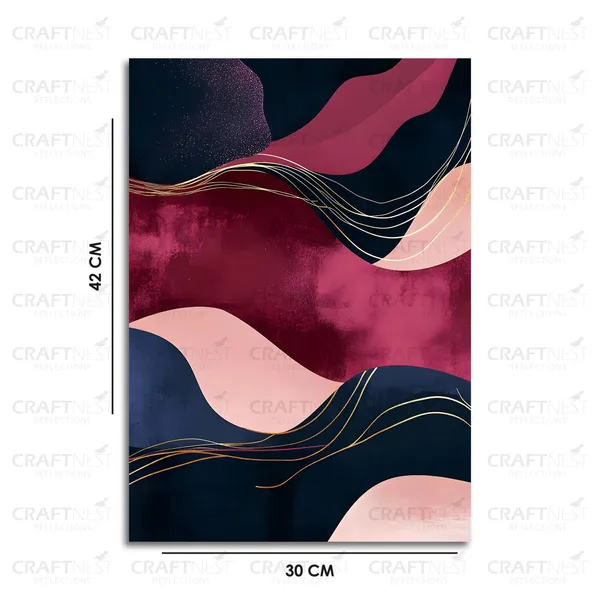Craftnest_Reflection_Modern_Art_Wall_Hanging_Frame_Painting_For_Living_Room_Large_Size_With_Frames_For_Home_Office_Engineered_Wood_Base_Canvas_Print_Wall_Decor_Bedroom_Gift