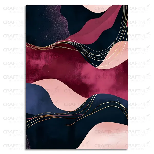 Craftnest_Reflection_Modern_Art_Wall_Hanging_Frame_Painting_For_Living_Room_Large_Size_With_Frames_For_Home_Office_Engineered_Wood_Base_Canvas_Print_Wall_Decor_Bedroom_Gift