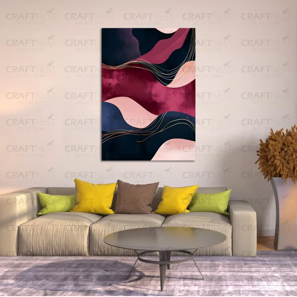 Craftnest_Reflection_Modern_Art_Wall_Hanging_Frame_Painting_For_Living_Room_Large_Size_With_Frames_For_Home_Office_Engineered_Wood_Base_Canvas_Print_Wall_Decor_Bedroom_Gift
