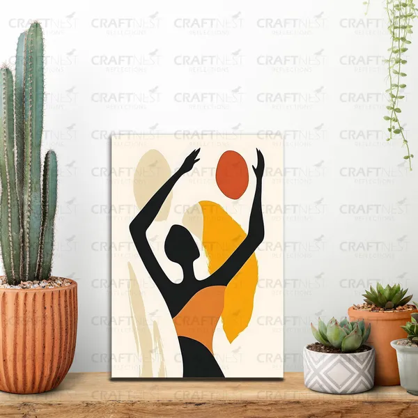 Craftnest_Reflections_Modern_Art_Wall_Hanging_Frame_-_30X20_Cm_Painting_For_Living_Room_Large_Size_With_Frames_For_Home,_Office_|_Engineered_Wood_Base_Canvas_Print_Wall_Decor_A4_Size_|_Bedroom,_Gift