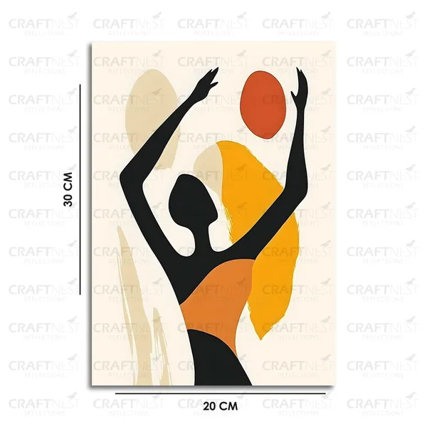 Craftnest_Reflections_Modern_Art_Wall_Hanging_Frame_-_30X20_Cm_Painting_For_Living_Room_Large_Size_With_Frames_For_Home,_Office_|_Engineered_Wood_Base_Canvas_Print_Wall_Decor_A4_Size_|_Bedroom,_Gift