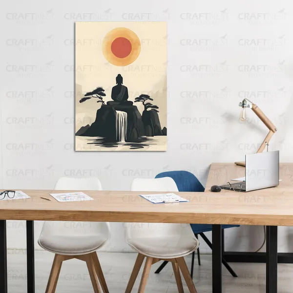 Craftnest_Reflection_Modern_Art_Wall_Hanging_Frame_Painting_For_Living_Room_Large_Size_With_Frames_For_Home_Office_Engineered_Wood_Base_Canvas_Print_Wall_Decor_Bedroom_Gift