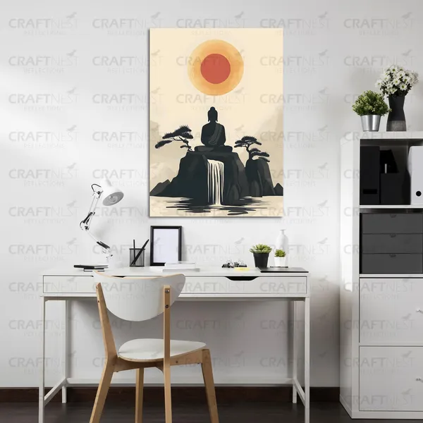 Craftnest_Reflection_Modern_Art_Wall_Hanging_Frame_Painting_For_Living_Room_Large_Size_With_Frames_For_Home_Office_Engineered_Wood_Base_Canvas_Print_Wall_Decor_Bedroom_Gift