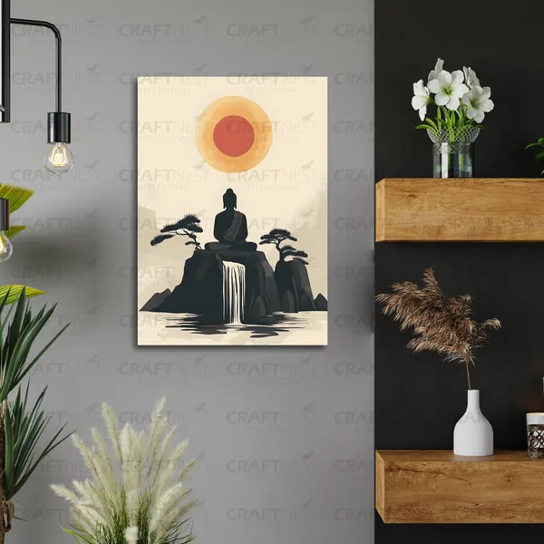 Craftnest_Reflection_Modern_Art_Wall_Hanging_Frame_Painting_For_Living_Room_Large_Size_With_Frames_For_Home_Office_Engineered_Wood_Base_Canvas_Print_Wall_Decor_Bedroom_Gift