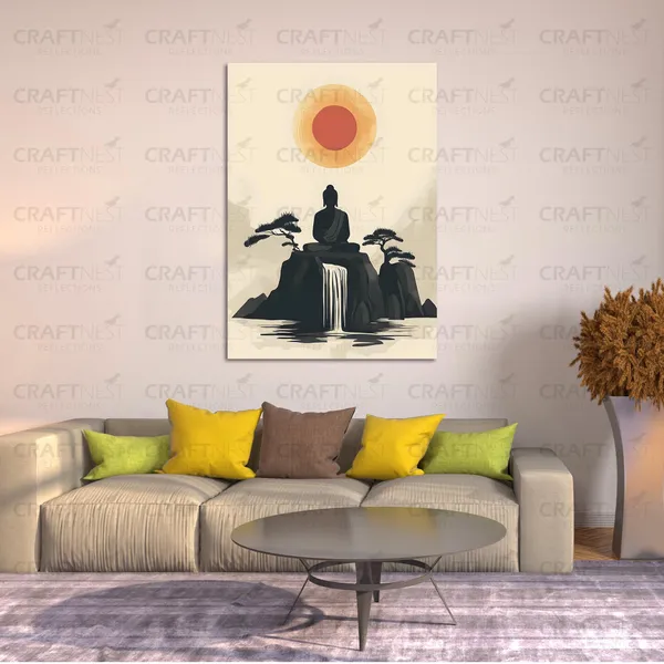 Craftnest_Reflection_Modern_Art_Wall_Hanging_Frame_Painting_For_Living_Room_Large_Size_With_Frames_For_Home_Office_Engineered_Wood_Base_Canvas_Print_Wall_Decor_Bedroom_Gift