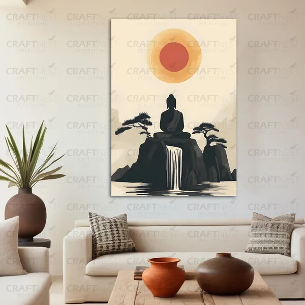 Craftnest_Reflection_Modern_Art_Wall_Hanging_Frame_Painting_For_Living_Room_Large_Size_With_Frames_For_Home_Office_Engineered_Wood_Base_Canvas_Print_Wall_Decor_Bedroom_Gift