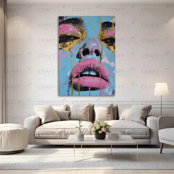 Craftnest_Reflections_Aesthetic_Look_Wall_Decor_91X60_Cm_Frame_-_Pop_Art_Engineered_Wood_Base_Canvas_Print_|_24X36_In_Trendy_Painting_For_Wall_Decoration_|_Premium_Art_For_Home,_Room,_Gaming_Room