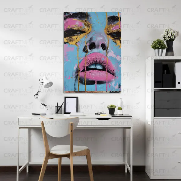 Craftnest_Reflections_Aesthetic_Look_Wall_Decor_91X60_Cm_Frame_-_Pop_Art_Engineered_Wood_Base_Canvas_Print_|_24X36_In_Trendy_Painting_For_Wall_Decoration_|_Premium_Art_For_Home,_Room,_Gaming_Room