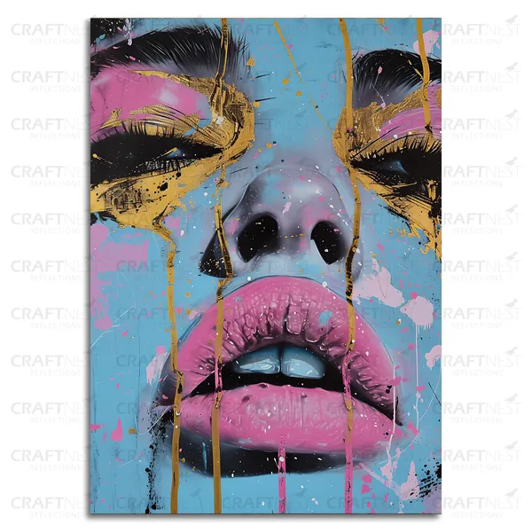 Craftnest_Reflections_Aesthetic_Look_Wall_Decor_30X20_Cm_Frame_-_Pop_Art_Engineered_Wood_Base_Canvas_Print_|_A4_Size_Trendy_Painting_For_Wall_Decoration_|_Premium_Art_For_Home,_Room,_Gaming_Room