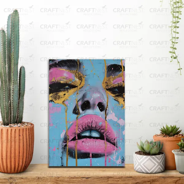 Craftnest_Reflections_Aesthetic_Look_Wall_Decor_30X20_Cm_Frame_-_Pop_Art_Engineered_Wood_Base_Canvas_Print_|_A4_Size_Trendy_Painting_For_Wall_Decoration_|_Premium_Art_For_Home,_Room,_Gaming_Room