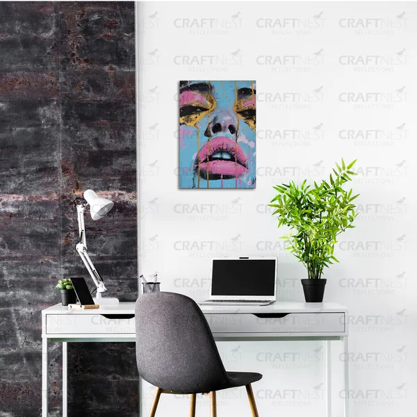 Craftnest_Reflections_Aesthetic_Look_Wall_Decor_30X20_Cm_Frame_-_Pop_Art_Engineered_Wood_Base_Canvas_Print_|_A4_Size_Trendy_Painting_For_Wall_Decoration_|_Premium_Art_For_Home,_Room,_Gaming_Room