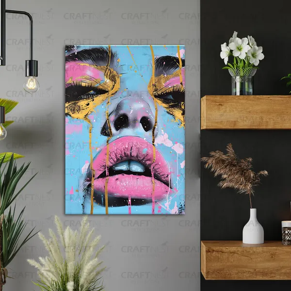 Craftnest_Reflections_Aesthetic_Look_Wall_Decor_42X30_Cm_Frame_-_Pop_Art_Engineered_Wood_Base_Canvas_Print_|_A3_Size_Trendy_Painting_For_Wall_Decoration_|_Premium_Art_For_Home,_Room,_Gaming_Room