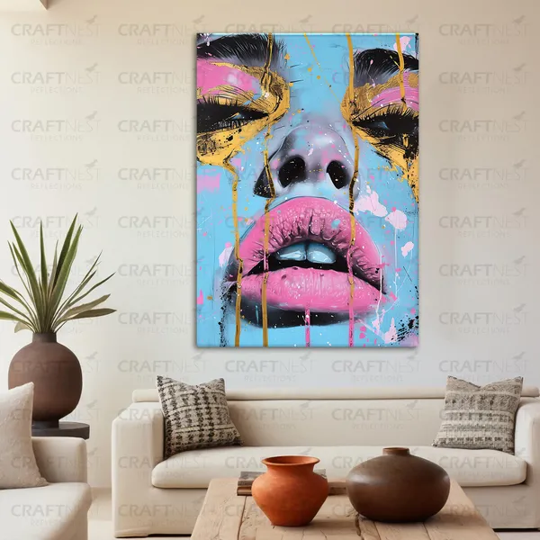 Craftnest_Reflections_Aesthetic_Look_Wall_Decor_60X50_Cm_Frame_-_Pop_Art_Engineered_Wood_Base_Canvas_Print_|_20X24_In_Trendy_Painting_For_Wall_Decoration_|_Premium_Art_For_Home,_Room,_Gaming_Room