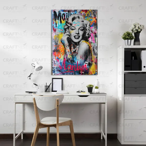 Craftnest_Reflections_Aesthetic_Look_Wall_Decor_91X60_Cm_Frame_-_Pop_Art_Engineered_Wood_Base_Canvas_Print_|_24X36_In_Trendy_Painting_For_Wall_Decoration_|_Premium_Art_For_Home,_Room,_Gaming_Room