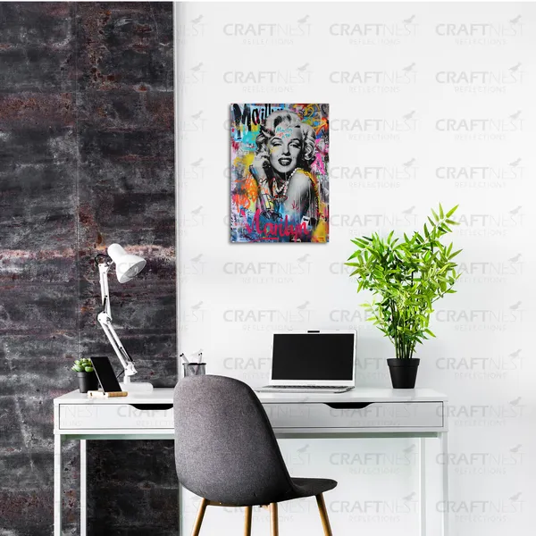 Craftnest_Reflections_Aesthetic_Look_Wall_Decor_30X20_Cm_Frame_-_Pop_Art_Engineered_Wood_Base_Canvas_Print_|_A4_Size_Trendy_Painting_For_Wall_Decoration_|_Premium_Art_For_Home,_Room,_Gaming_Room