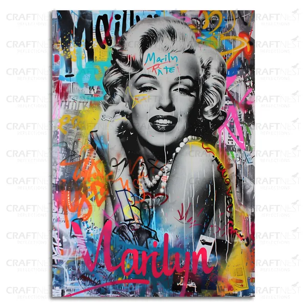 Craftnest_Reflections_Aesthetic_Look_Wall_Decor_30X20_Cm_Frame_-_Pop_Art_Engineered_Wood_Base_Canvas_Print_|_A4_Size_Trendy_Painting_For_Wall_Decoration_|_Premium_Art_For_Home,_Room,_Gaming_Room