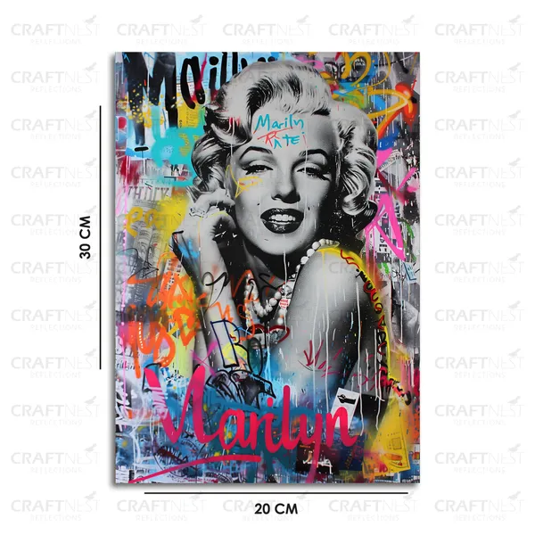Craftnest_Reflections_Aesthetic_Look_Wall_Decor_30X20_Cm_Frame_-_Pop_Art_Engineered_Wood_Base_Canvas_Print_|_A4_Size_Trendy_Painting_For_Wall_Decoration_|_Premium_Art_For_Home,_Room,_Gaming_Room