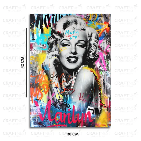 Craftnest_Reflections_Aesthetic_Look_Wall_Decor_42X30_Cm_Frame_-_Pop_Art_Engineered_Wood_Base_Canvas_Print_|_A3_Size_Trendy_Painting_For_Wall_Decoration_|_Premium_Art_For_Home,_Room,_Gaming_Room