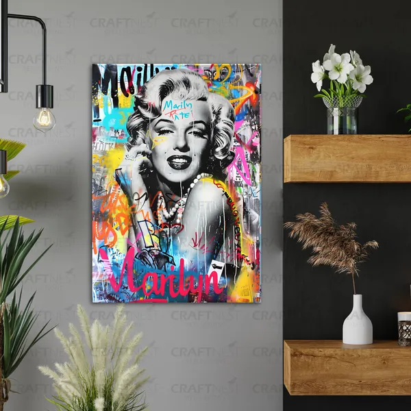 Craftnest_Reflections_Aesthetic_Look_Wall_Decor_42X30_Cm_Frame_-_Pop_Art_Engineered_Wood_Base_Canvas_Print_|_A3_Size_Trendy_Painting_For_Wall_Decoration_|_Premium_Art_For_Home,_Room,_Gaming_Room
