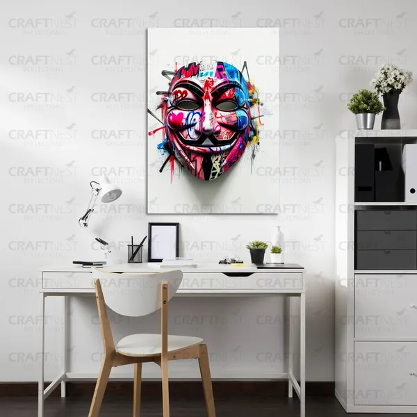 Craftnest_Reflections_Aesthetic_Look_Wall_Decor_91X60_Cm_Frame_-_Pop_Art_Engineered_Wood_Base_Canvas_Print_|_24X36_In_Trendy_Painting_For_Wall_Decoration_|_Premium_Art_For_Home,_Room,_Gaming_Room