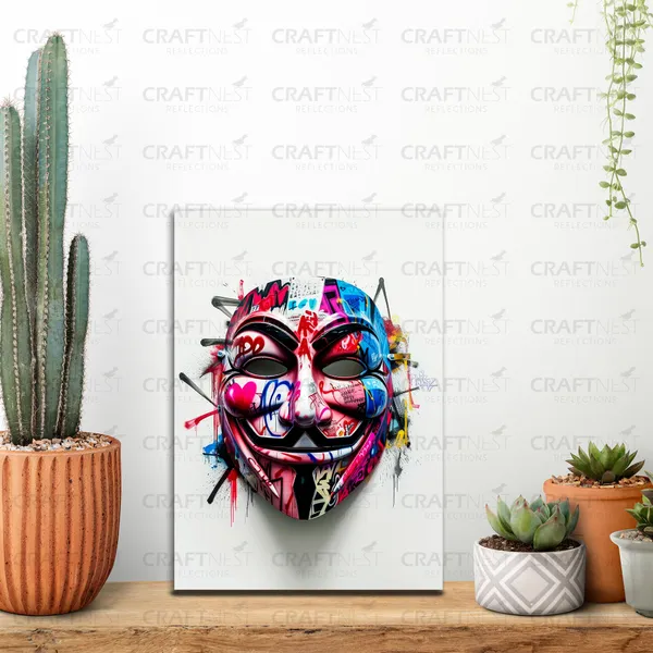 Craftnest_Reflections_Aesthetic_Look_Wall_Decor_30X20_Cm_Frame_-_Pop_Art_Engineered_Wood_Base_Canvas_Print_|_A4_Size_Trendy_Painting_For_Wall_Decoration_|_Premium_Art_For_Home,_Room,_Gaming_Room