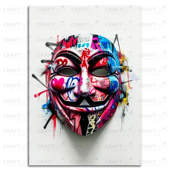 Craftnest_Reflections_Aesthetic_Look_Wall_Decor_30X20_Cm_Frame_-_Pop_Art_Engineered_Wood_Base_Canvas_Print_|_A4_Size_Trendy_Painting_For_Wall_Decoration_|_Premium_Art_For_Home,_Room,_Gaming_Room