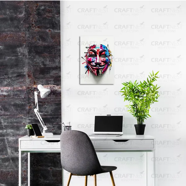 Craftnest_Reflections_Aesthetic_Look_Wall_Decor_30X20_Cm_Frame_-_Pop_Art_Engineered_Wood_Base_Canvas_Print_|_A4_Size_Trendy_Painting_For_Wall_Decoration_|_Premium_Art_For_Home,_Room,_Gaming_Room