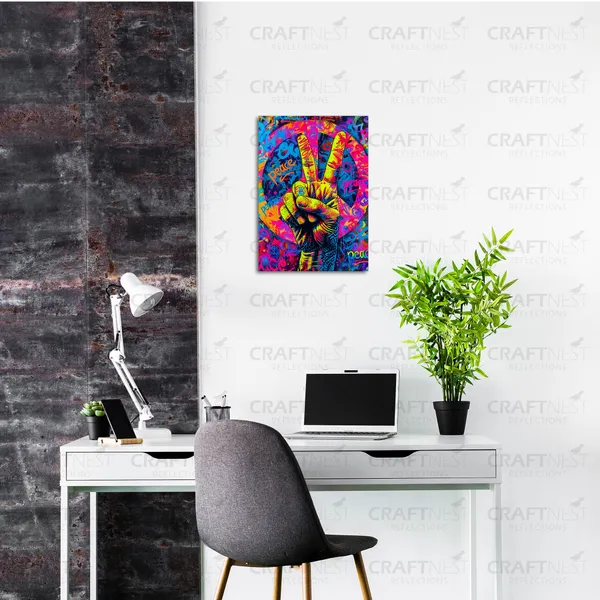 Craftnest_Reflections_Aesthetic_Look_Wall_Decor_30X20_Cm_Frame_-_Pop_Art_Engineered_Wood_Base_Canvas_Print_|_A4_Size_Trendy_Painting_For_Wall_Decoration_|_Premium_Art_For_Home,_Room,_Gaming_Room