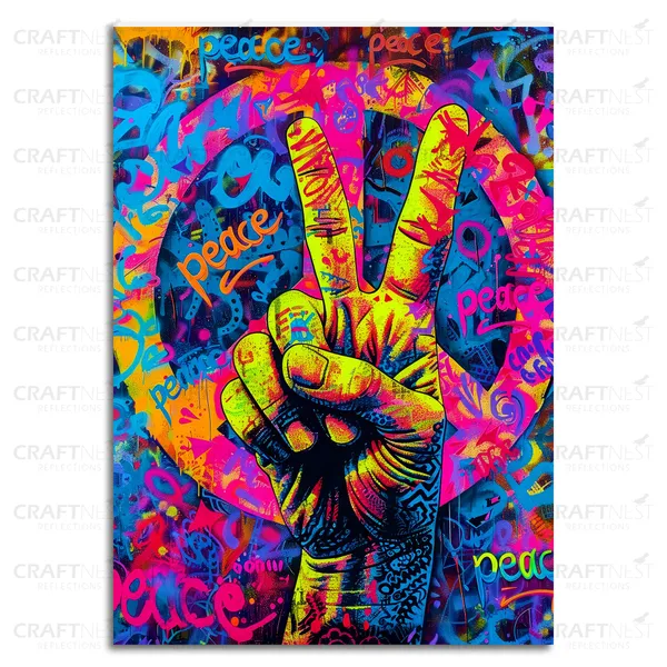 Craftnest_Reflections_Aesthetic_Look_Wall_Decor_30X20_Cm_Frame_-_Pop_Art_Engineered_Wood_Base_Canvas_Print_|_A4_Size_Trendy_Painting_For_Wall_Decoration_|_Premium_Art_For_Home,_Room,_Gaming_Room