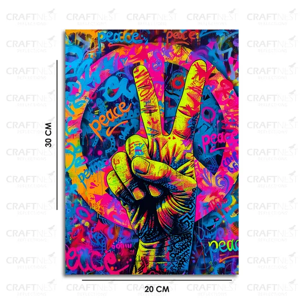 Craftnest_Reflections_Aesthetic_Look_Wall_Decor_30X20_Cm_Frame_-_Pop_Art_Engineered_Wood_Base_Canvas_Print_|_A4_Size_Trendy_Painting_For_Wall_Decoration_|_Premium_Art_For_Home,_Room,_Gaming_Room