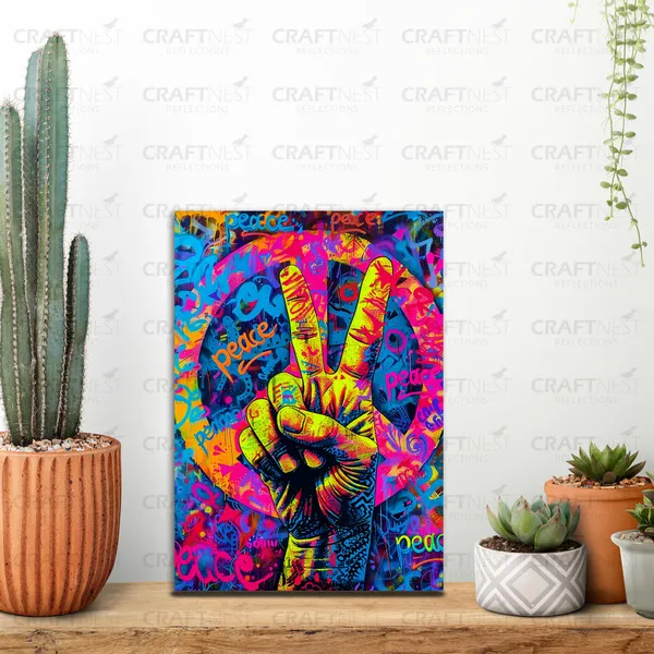 Craftnest_Reflections_Aesthetic_Look_Wall_Decor_30X20_Cm_Frame_-_Pop_Art_Engineered_Wood_Base_Canvas_Print_|_A4_Size_Trendy_Painting_For_Wall_Decoration_|_Premium_Art_For_Home,_Room,_Gaming_Room