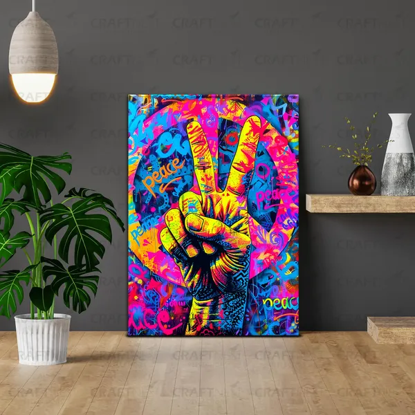 Craftnest_Reflections_Aesthetic_Look_Wall_Decor_42X30_Cm_Frame_-_Pop_Art_Engineered_Wood_Base_Canvas_Print_|_A3_Size_Trendy_Painting_For_Wall_Decoration_|_Premium_Art_For_Home,_Room,_Gaming_Room