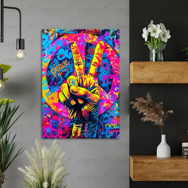 Craftnest_Reflections_Aesthetic_Look_Wall_Decor_42X30_Cm_Frame_-_Pop_Art_Engineered_Wood_Base_Canvas_Print_|_A3_Size_Trendy_Painting_For_Wall_Decoration_|_Premium_Art_For_Home,_Room,_Gaming_Room