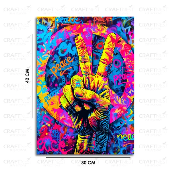 Craftnest_Reflections_Aesthetic_Look_Wall_Decor_42X30_Cm_Frame_-_Pop_Art_Engineered_Wood_Base_Canvas_Print_|_A3_Size_Trendy_Painting_For_Wall_Decoration_|_Premium_Art_For_Home,_Room,_Gaming_Room