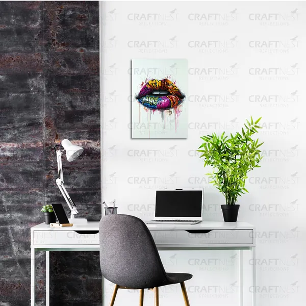 Craftnest_Reflections_Aesthetic_Look_Wall_Decor_30X20_Cm_Frame_-_Pop_Art_Engineered_Wood_Base_Canvas_Print_|_A4_Size_Trendy_Painting_For_Wall_Decoration_|_Premium_Art_For_Home,_Room,_Gaming_Room