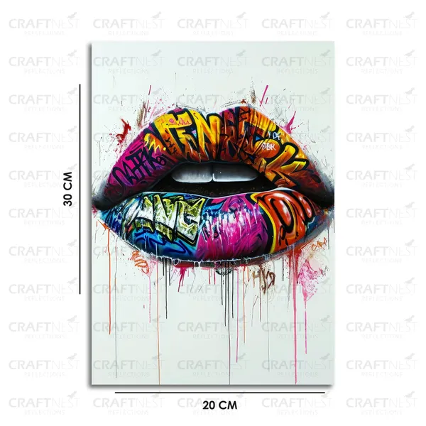 Craftnest_Reflections_Aesthetic_Look_Wall_Decor_30X20_Cm_Frame_-_Pop_Art_Engineered_Wood_Base_Canvas_Print_|_A4_Size_Trendy_Painting_For_Wall_Decoration_|_Premium_Art_For_Home,_Room,_Gaming_Room